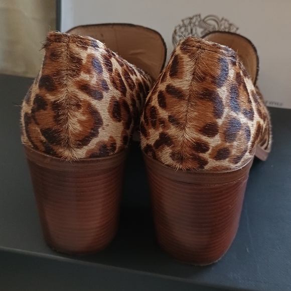 Vince Camuto Leopard Print Calf Hair Women's Loafers - Picture 7 of 9